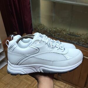 DREW AARON Mens Orthopedic Walking Sneakers “White”